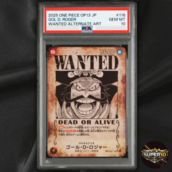 PSA 10 Roger OP09-118 SP Alt Art SEC Wanted Carrying on His Will One Piece Card - Image 1