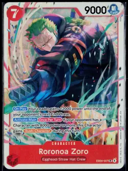 RORONOA ZORO EB04-007 ONE PIECE ADVENTURE ON KAMI'S ISLAND SR NM - Image 1