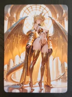 Girl # 15 Oppai Goddess Story Full Art Glossy Anime Trading Card Waifu TCG ACG - Image 1