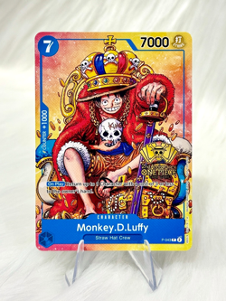 Monkey.D.Luffy P-043 Non Foil 2nd Anniversary Stamp Promo One Piece Card NM/M - Image 1