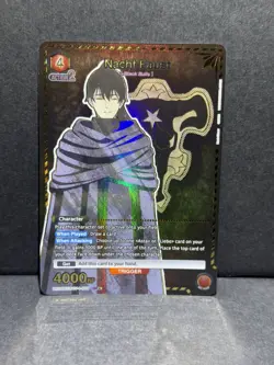 Union Arena! Black Clover! Nacht Faust BCV-1-079 SR* - 1-Star Alt NM - English - Image 1