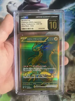 CGC 10 Pristine Miraidon ex Gold 358/190 UR Shiny Treasure ex sv4a Pokemon Card - Image 2