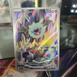 Pokemon TCG Woobat Card White Flare 119/086 Illustration Rare - Image 1