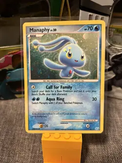 Manaphy 4/12 Diamond/Pearl Trainer Kit: Manaphy & Lucario Holo Pokemon Card TCG - Image 1