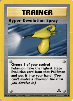 Hyper Devolution Spray 73/75 Neo Discovery Pokemon Card TCG - Image 1