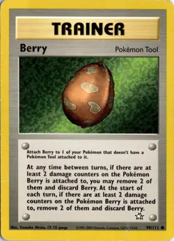 Berry 099/111 Neo Genesis Pokemon Card TCG - Image 1