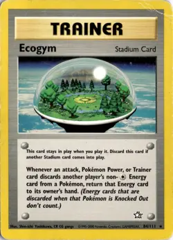Ecogym 084/111 Neo Genesis Pokemon Card TCG - Image 1