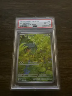 Bulbasaur Holo PSA 10 Scarlet & Violet 151 Card 166/165 Sv: Bulbasaur - Image 1