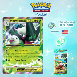 Pokemon TCG Pocket - Meowscarada ex ♢♢♢♢ Card (English) - Image 1