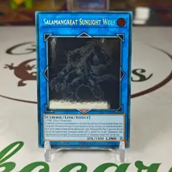 Salamangreat Sunlight Wolf LD10-EN000 Ghost Rare 1st Edition Card Near Mint - Image 1