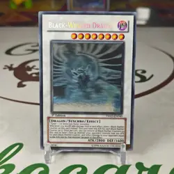 Black-Winged Dragon TSHD-EN040 Ghost Rare 1st Edition Card Very Light Play VLP - Image 1