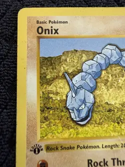 Pokemon TCG Onix Base Set Shadowless 1st Edition Common Card 56/102 - Image 2