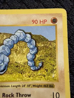 Pokemon TCG Onix Base Set Shadowless 1st Edition Common Card 56/102 - Image 3