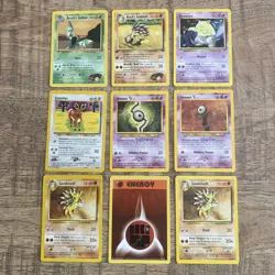 Pokemon TCG WOTC VINTAGE 9 Card Lot - Multiple Sets - LP/MINT Condition 🔥 - Image 1