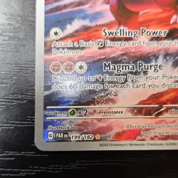 Pokemon Groudon PAR 199/182 Holo Basic Card English 2023 - Image 5