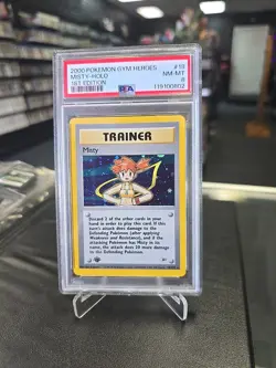 2000 POKEMON GYM HEROES 1ST EDITION #18 MISTY-HOLO PSA 9 - Image 1