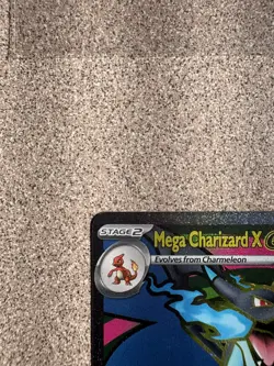 Mega Charizard X EX 109/094 Full Art Holo Dragon 360 HP Pokemon Card - Image 4