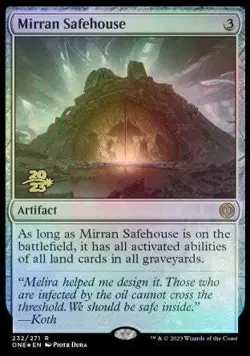 Mirran Safehouse [Phyrexia: All Will Be One Prerelease Promos] Magic MTG - Image 1