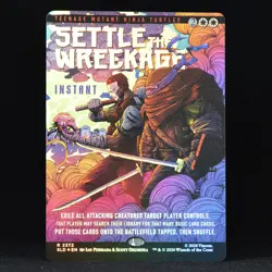 Settle the Wreckage #2372 (FOIL) ~ MTG Secret Lair Teenage Mutant Ninja Turtles - Image 1
