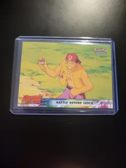 Pokemon TCG Battle Before Lunch Pokemon Topps Mewtwo Strikes Back 10 Blue Logo - Image 1