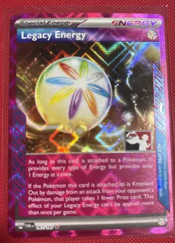 Pokemon TCG Legacy Energy 167/167 Twilight Masquerade Prize Pack Series Stamped - Image 1