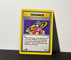 Sabrina 110/132 Gym Challenge 1st Edition Rare Trainer Pokemon Card NM/LP - Image 1