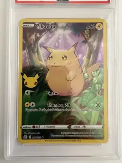 PSA 8 Pikachu Celebrations Holo 005/025 Graded Pokemon Card NM - MINT - Image 3