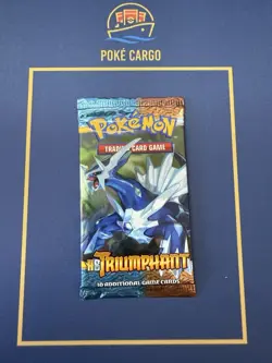 Pokemon HS Triumphant Booster Pack Dialga Rare Factory Sealed 2010 Vintage - Image 1