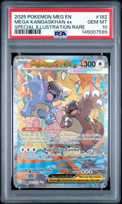 2025 POKEMON MEGA EVOLUTION SPECIAL ILLUSTRATION RARE MEGA KANGASKHAN EX PSA 10 - Image 1