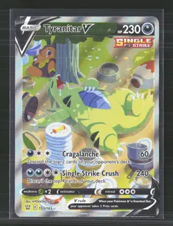 Pokemon 2021 Battle Styles Tyranitar V SR FA #155/163 - Image 1