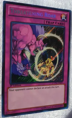 Yugioh 1x Threatening Roar LCYW-EN297 Secret Rare 1st Edition Near Mint - Image 3