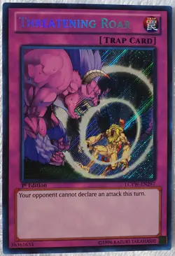 Yugioh 1x Threatening Roar LCYW-EN297 Secret Rare 1st Edition Near Mint - Image 4