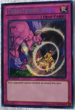 Yugioh 1x Threatening Roar LCYW-EN297 Secret Rare 1st Edition Near Mint - Image 5