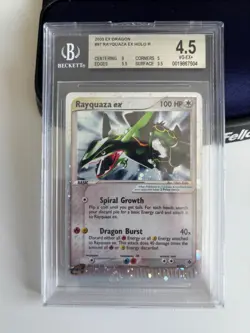 2003 Pokemon EX Dragon Rayquaza ex 97/97 Holo Rare BGS 4.5 VG-EX+ Graded PSA Alt - Image 1