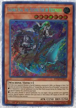 Yugioh Gizmek Uka, the Festive Fox of Fecundity ETCO-EN031 Secret Rare 1st Ed NM - Image 1