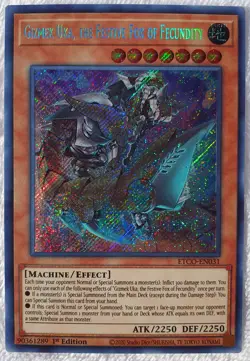 Yugioh Gizmek Uka, the Festive Fox of Fecundity ETCO-EN031 Secret Rare 1st Ed NM - Image 2