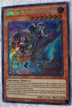 Yugioh Gizmek Uka, the Festive Fox of Fecundity ETCO-EN031 Secret Rare 1st Ed NM - Image 4