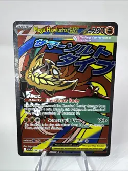 Mega Hawlucha ex 268/217 Me: Ascended Heroes Holo Full Art Pokemon Rare New Hot - Image 1