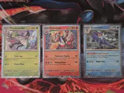 MEOWSCARADA 015/198 SKELEDIRGE 038/198 QUAQUAVAL 054/198 COSMO HOLO POKEMON TCG - Image 1
