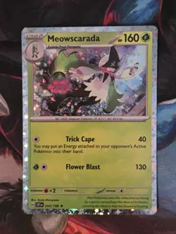 MEOWSCARADA 015/198 SKELEDIRGE 038/198 QUAQUAVAL 054/198 COSMO HOLO POKEMON TCG - Image 2