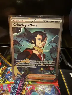 POKEMON - GRIMSLEY'S MOVE 120/094 ULTRA RARE FULL ART PHANTASMAL FLAMES - NEW - Image 1