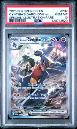 Pokemon Cynthia's Garchomp EX 232/182 Destined Rivals PSA 10 GEM MINT - Image 1