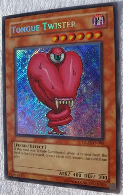 Yugioh 1x Tongue Twister GLAS-EN085 Secret Rare Unlimited Edition Near Mint - Image 4