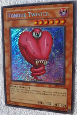 Yugioh 1x Tongue Twister GLAS-EN085 Secret Rare Unlimited Edition Near Mint - Image 5