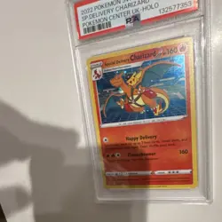 Pokemon Special Delivery Charizard SWSH075 Promo Holo SWSH PSA 9 2022 - Image 3