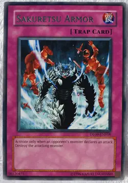Yugioh 1x Sakuretsu Armor (Green) DL09-EN018 Green Rare Duelist League Near Mint - Image 1