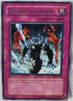 Yugioh 1x Sakuretsu Armor (Green) DL09-EN018 Green Rare Duelist League Near Mint - Image 2