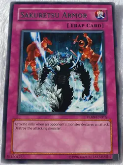 Yugioh 1x Sakuretsu Armor (Green) DL09-EN018 Green Rare Duelist League Near Mint - Image 3
