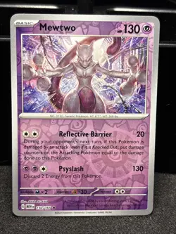 Pokemon TCG Mewtwo 150/165 Holo Scarlet & Violet 151 NM 2023 - Image 1