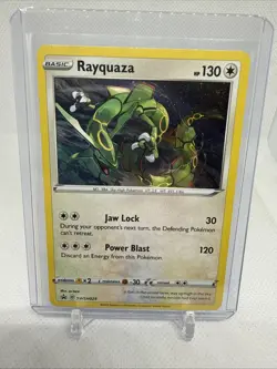 Pokemon Rayquaza SWSH029 Cosmos Holo Black Star Promo - Image 1